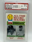 1979 Topps Strikeout Leaders #417 Nolan Ryan & Walter Johnson PSA 8