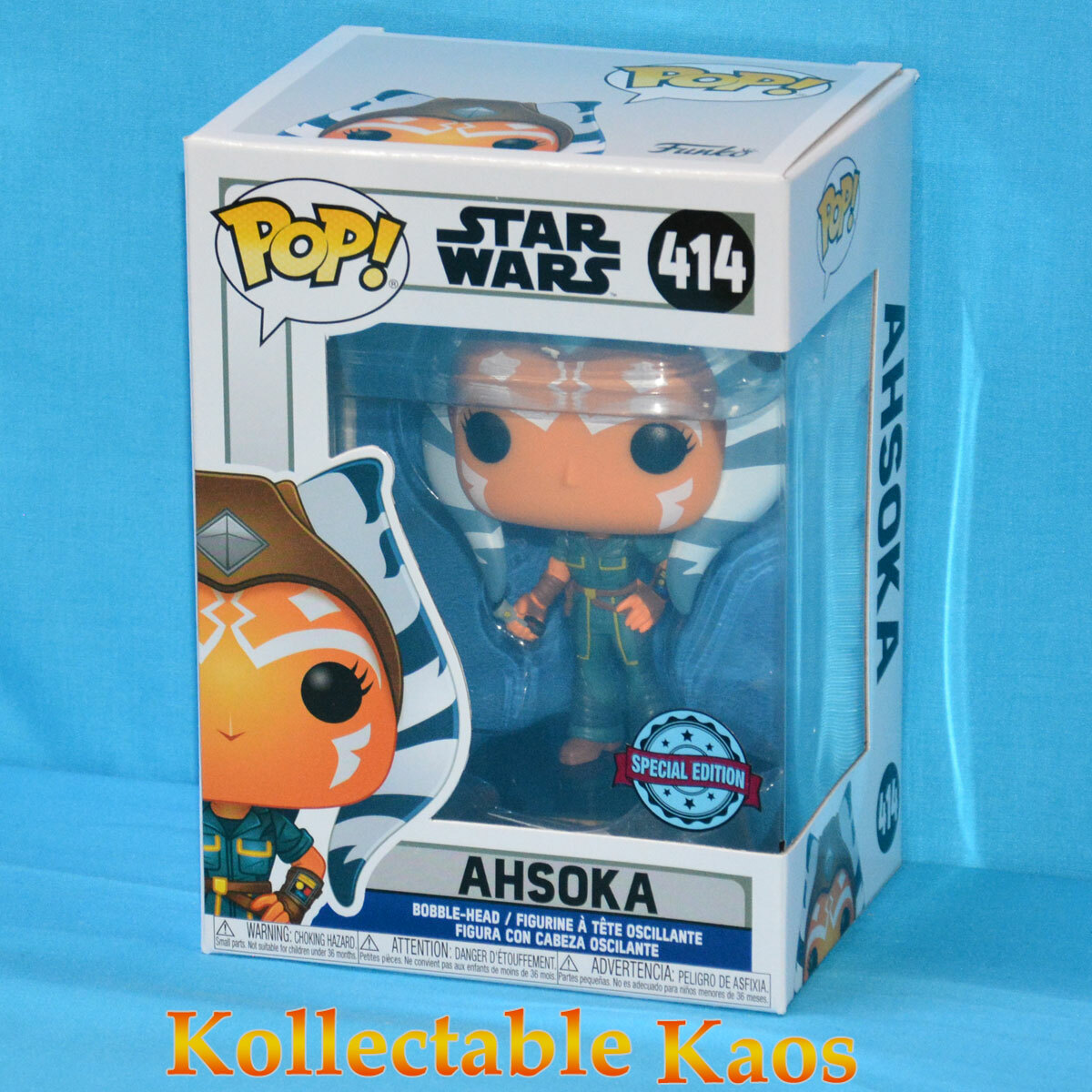 Funko Pop! Star Wars #414 Ahsoka Tano (tenue Décontractée) – Édition Spéciale