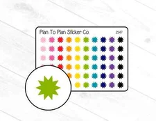 2547~~Stars Planner Stickers.