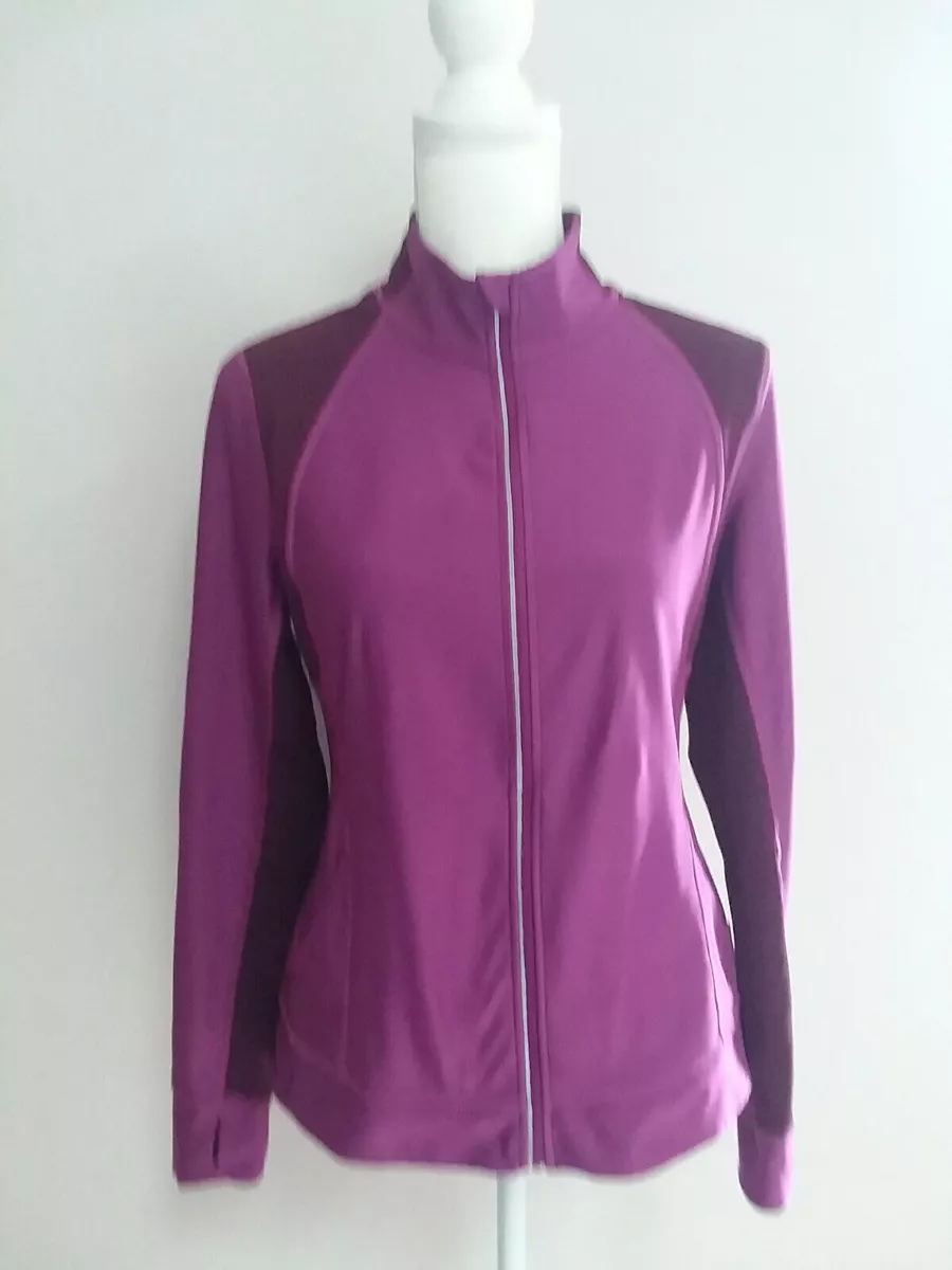 Purple workout jacket sale