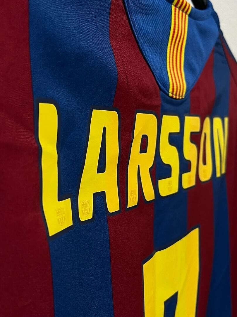 LARSSON #7 Medium FC Barcelona 2005 2006 Jersey Shirt Maglia LARSSON #7 Medium FC Barcelona 2005 2006 Jersey Shirt Maglia