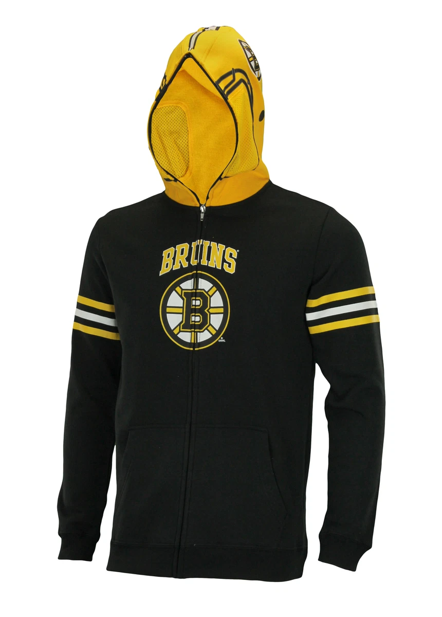 NHL Youth Boston Bruins Full Zip Helmet Masked Hoodie Black eBay