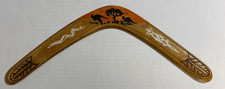 Pre-owned Australian vintage hand painted 18 inch boomerang.