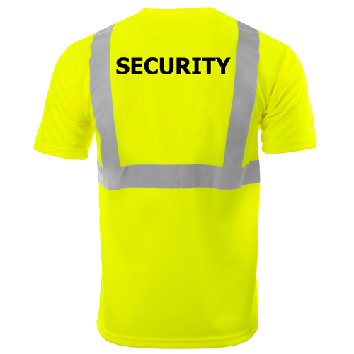 Bedrucktes Hi Vis T-Shirt reflektierend Sicherheit limette Kurzarm HOHE SICHTBARKEIT - Bild 12 von 12
