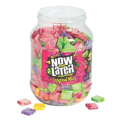 Now & Later Assorted Candy Jar   400 Pieces 3 lb. 12 oz. Bulk Pack