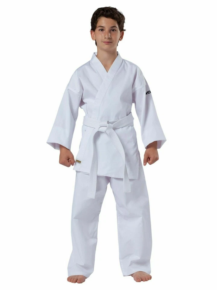 Kwon Karateanzug BASIC 6 UZ Einsteiger Anzug Gi mit Gürtel Junior Kinder Karate