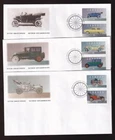 Canada OFDC 1993 Historic Personal Vehicles, set of 3 sc#1490 (a-f)