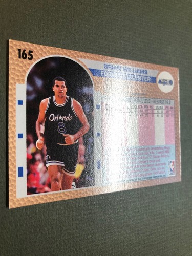 1992-93 Fleer Orlando Magic Basketball Card #165 Brian Williams Nice! - Picture 5 of 6