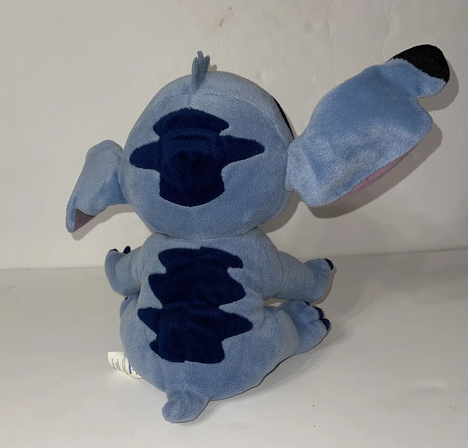 Peluche Applause Disney Stitch 11” azul sentado #63015 orejas posables con cable Foto 3 de 4