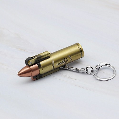 Feuerzeug Gas Bullet Gold Patrone Kugel Retro Lighter Vintage Geschenk Weihnacht - Bild 6 von 8
