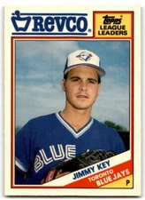 1988 TOPPS REVCO LEAGUE LEADERS JIMMY KEY TORONTO BLUE JAYS #27
