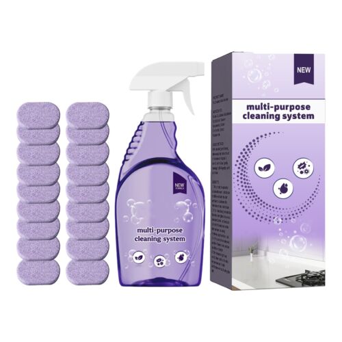 Cleanlix Cleaning Spray With Concentrated Cleaning Refills Stain Cleaner Tablets