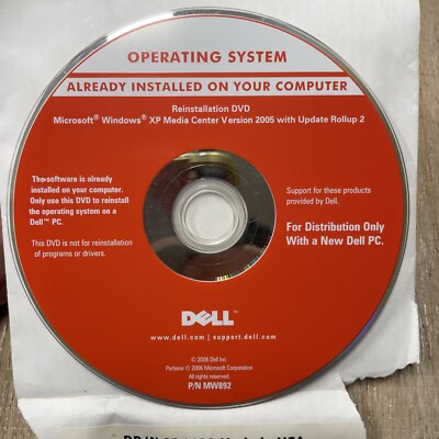 Dell 2006 Reinstallation DVD Factory OS