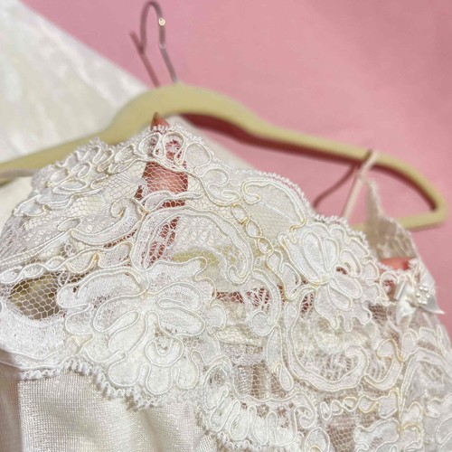 Vintage 60s Hollywood Bridal Sheer Nylon Chiffon Peignoir Robe & Nightgown Set - Picture 10 of 15