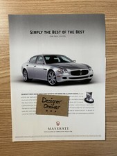 Maserati GT Quattroporte Cars Vintage Print Ad: Robb Report Award 2004