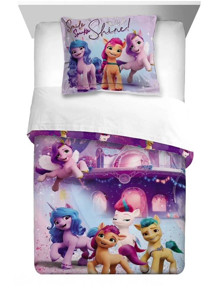 My Little Pony Kids 2pc Reversible Twin/Full Comforter Set