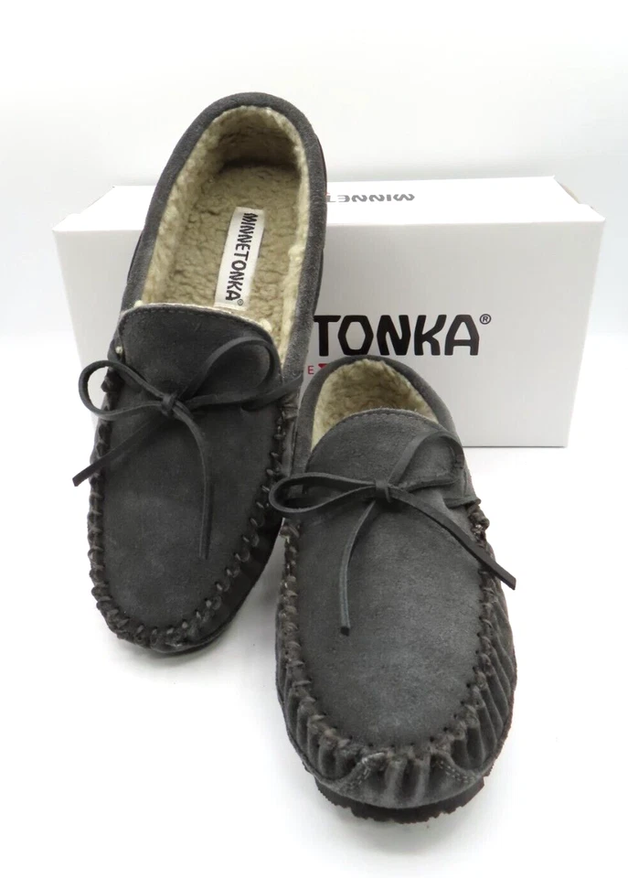 Zapatilla Casey Hombre Minnetonka Carbón 4150 EE. UU. 8 UE 41 Foto 4 de 4