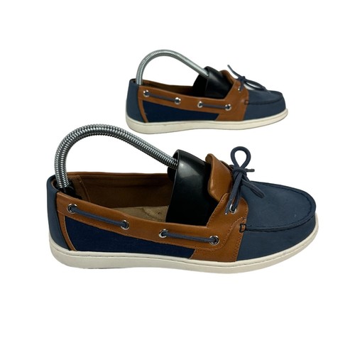 Croft & Barrow Womens Navy/Brown Boat Shoes Size 7.5 Medium - Picture 5 of 8