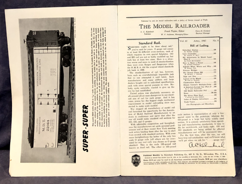 Model Railroader April 1943 "Suburban Station" - Picture 4 of 4