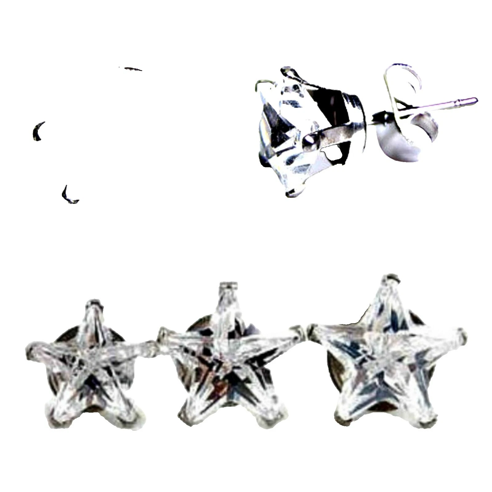 Stainless Steel Stud Stone Earrings for Men