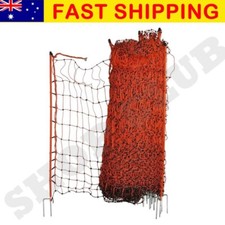 AU 50m X 112cm POULTRY NETTING Electric Fence Farm Chicken Safe Fox Proof Mesh