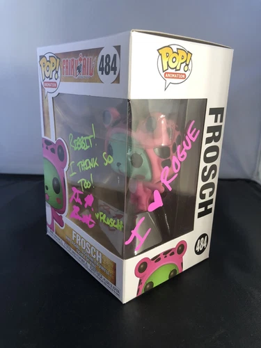 Dawn M. Bennett Signed Funko POP Fairy Tail #484 Frosch Autographed