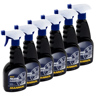 Nettoyant Pour Jantes 6 X 500 Ml MANNOL Alu Acier Bouteille Spray - Photo 1/4