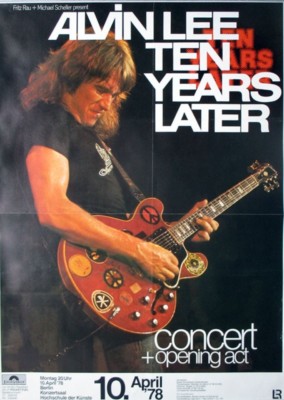 ALVIN LEE - TEN YEARS AFTER - 1978 - Live In Concert Tour - Poster - Berlin