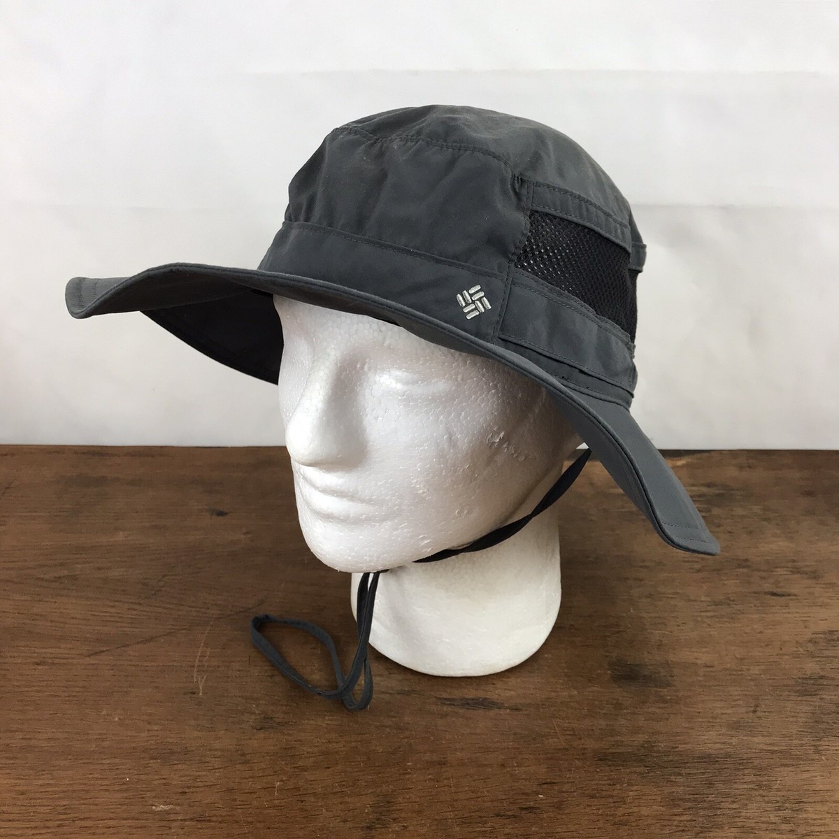 Columbia Nylon Coolmax Hot Weather Gray Sun Shade Hiking Hat
