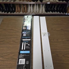 On-Wall Cable Concealer Kit for Mounted TVs - Holds Up to 5 Cables - White