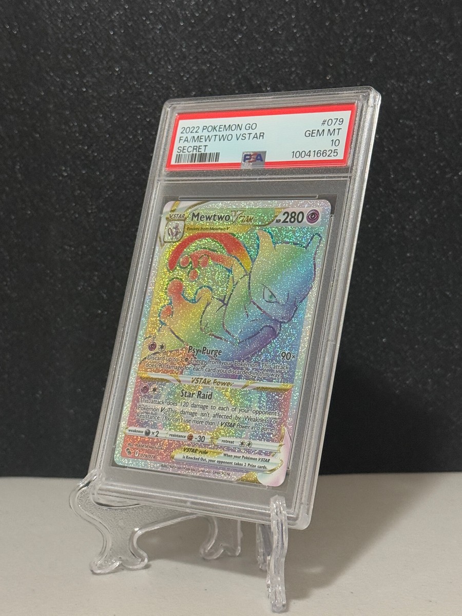 PSA 10 GEM MINT Mewtwo VSTAR Rainbow Secret Rare 079/078