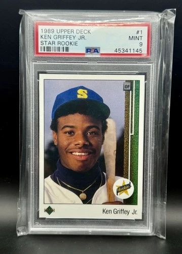 ✨Ken Griffey Jr  1989 Upper Deck #1 RC  Rookie Card PSA 9 MINT ⚾️✨