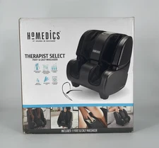 Homedics Therapist Select Foot & Calf Massager, 4 Programs, Adjustable, Black