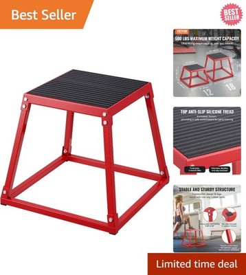 Versatile 18 Inch Plyo Box for Jumping and Strength Conditioning   Safe & Easy