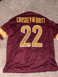 Jacory Croskey-MerrittAutographedWashington Commanders Custom Jersey Beckett COA