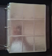 Card collector books. Each book contains 50 nine card collector sheets.