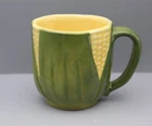 Vintage Shawnee Pottery Ceramic USA 9 OZ Coffee Mug Corn King Yellow Green