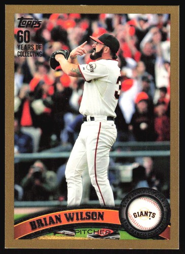 Brian Wilson [Gold] #210 2011 Topps card