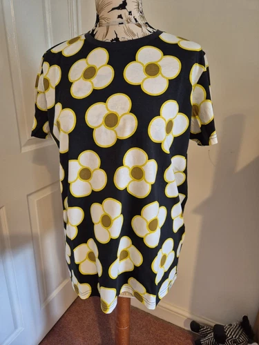Regatta Orla Kiely Womens Short Sleeve T-Shirt Spin Flower Black Size 16 BNWT