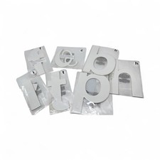 Recollections Chipboard Lowercase Letters Lot White