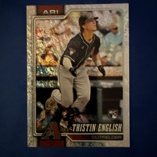 2026 Topps Chrome Series 1 Tristin English RC Holo Foil Rookie Card #346. rookie card picture