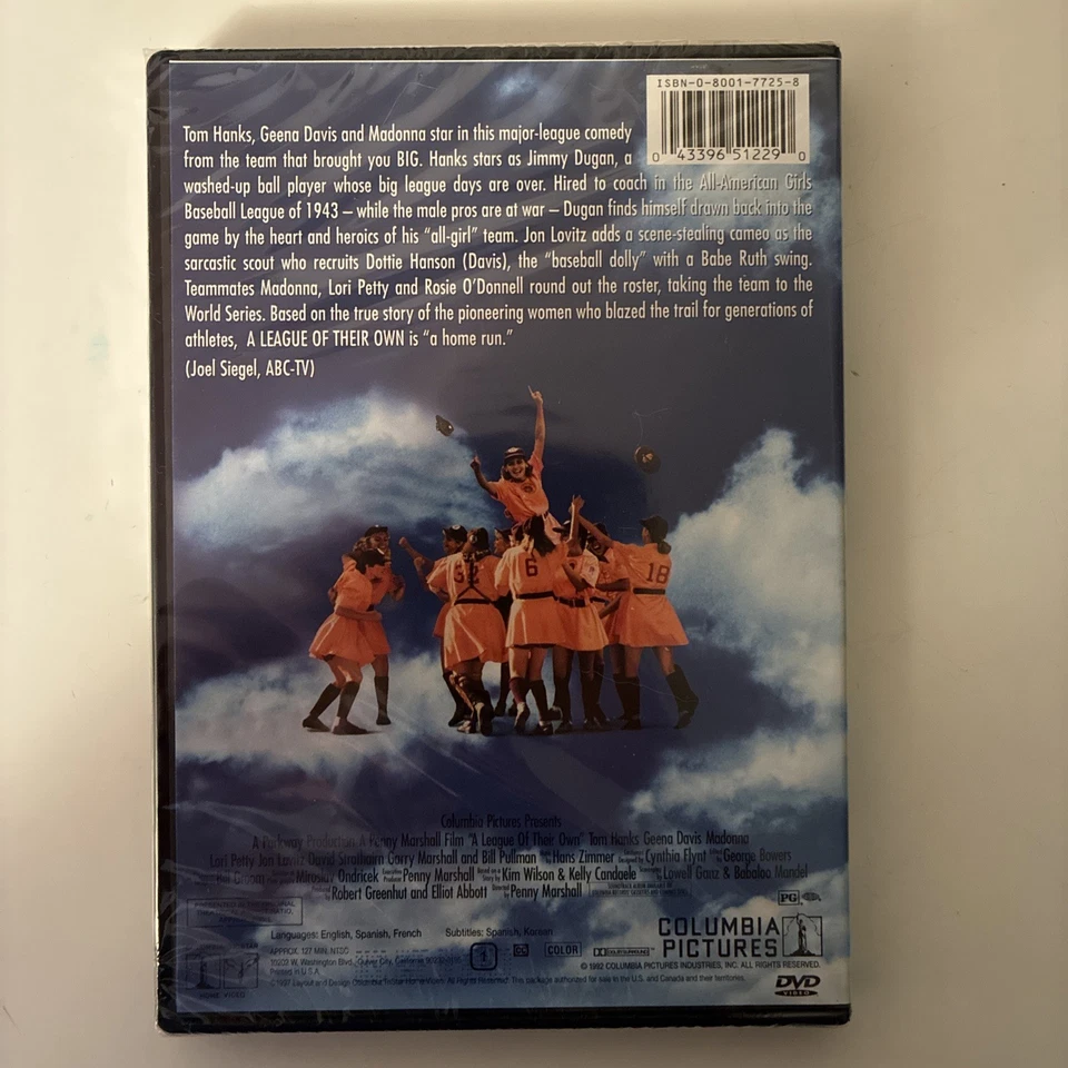 A League of Their Own DVD Deluxe  Tom Hanks Geena Davis Madonna Charity Sale Foto 2 de 2