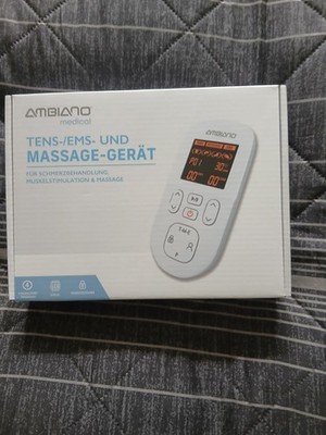 AMBIANO TENS/EMS Massage Gerät für Schmerzbehandlung 60 + 10 Programme OVP. neu