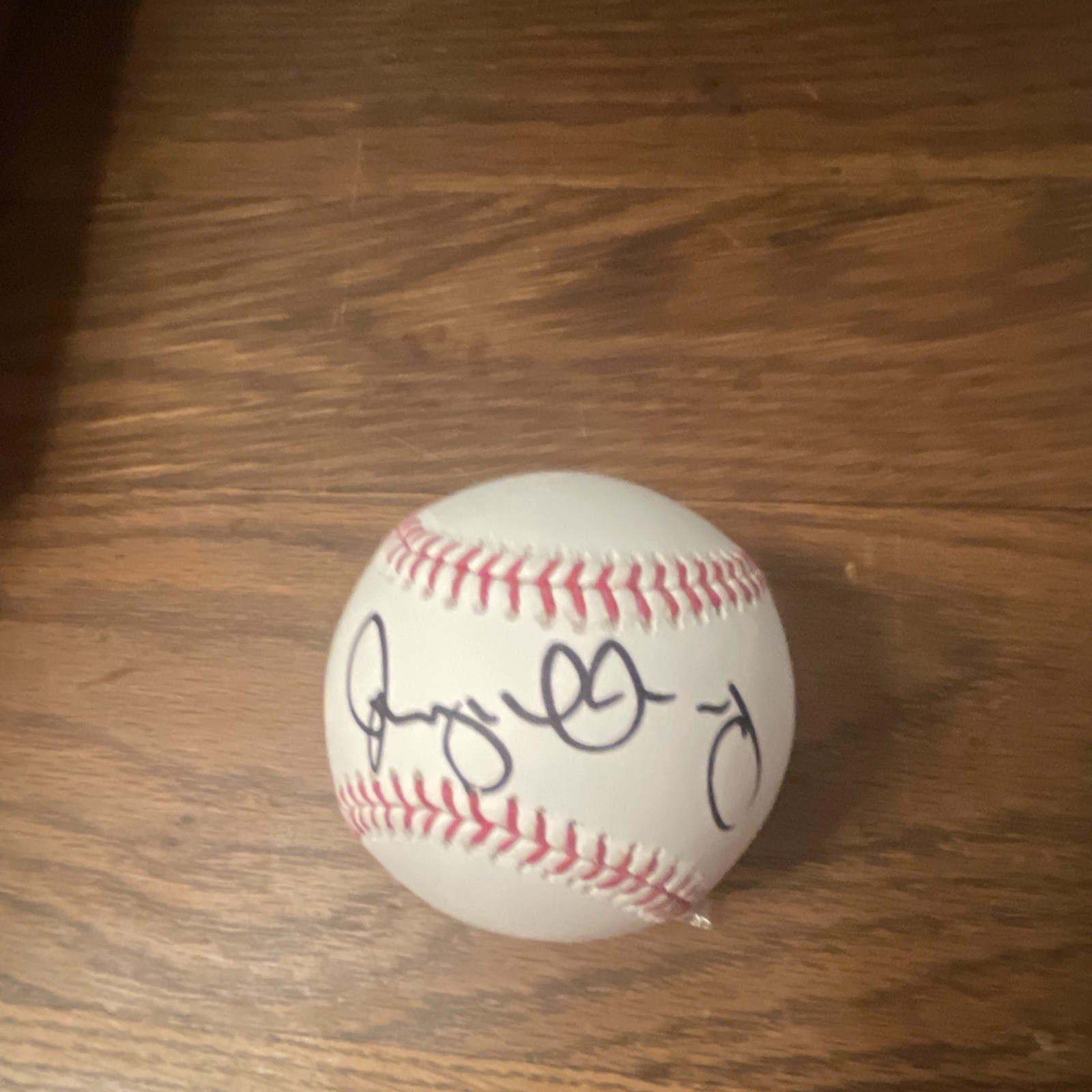 Rory McIlroy Golf signed OML baseball. MVP Marketing cert. Black sharpie.