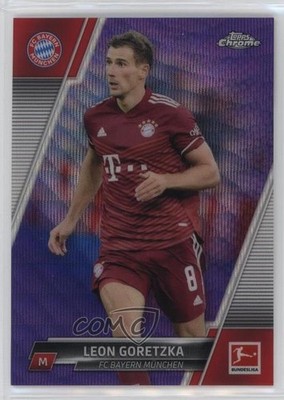 2021 Topps Chrome Bundesliga Purple Wave Refractor 62/299 Leon Goretzka #86 0u66