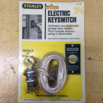 #ad Stanley Electric Keyswitch 370 1961 Garage Door Opener 2 keys New Old Stock USA $24.95
