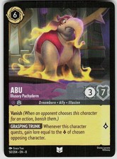 Abu Illusory Pachyderm 50/204 Reign of Jafar Disney Lorcana