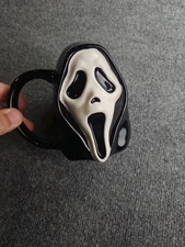 Ghost Face Scream Sculpted Halloween 16oz Ceramic Mug,Icon Of Halloween NEW (B)
