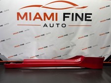 09-20 Nissan 370z Nismo Left Driver Side Skirt Rocker Molding Panel Red Oem