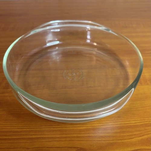 Vintage PYREX 221 Round 8" Clear Layer Cake Pie Pan Deep Ovenware Glass USA